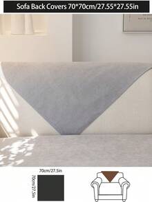 1件装沙发坐垫，四季通用沙发垫，防水防滑沙发套，防尘防污座椅保护垫，家居装饰加厚宠物友好型沙发套，可调节尺寸，适用于卧室、办公室、客厅、L型沙发，可机洗 - 灰色 - 查看 18