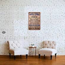 1 Piece, Fun Retro Metal Decorative Plate Metal Plaque Wall Art Decor For Cafe Garden Living Room Bathroom Home Decor ,A Good Gift