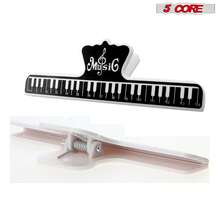 5 CORE 5Core Music Sheet Page Holder Clip Black Music Fixed Clips - Black - View 2