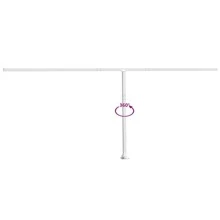vidaXL vidaXL Set Pali per Tenda da Sole Bianco 600x245 cm Ferro