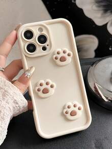 磨砂 3D 熊掌形手机壳，可爱卡通设计，兼容 11、12、13、14、11 Pro Max、12 Pro Max、13 Pro Max、14 Pro Max、XR、15、15 Pro、15 Pro Max、16、16 Pro、16 Pro Max；也兼容三星 Galaxy/Redmi/Oppo/Vivo/OnePlus/Honor 防水防震防摔防刮