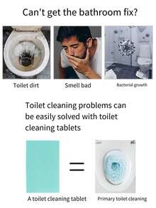 30pcs Toilet Cleaning Sheets, Toilet Cleaner, Floor Cleaner, Household Floor Cleaning Sheets, Toilet Deodorizer, Toilet Bowl Cleaner, Odor Remover, Toilet Descaling Cleaning Sheets, To Remove Urine Stains And Odor, Cleaning Supplies Bathroom Decor Fall Decor - Multicolor - View 6