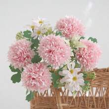 3 Buquês Artificial de Peônia, Hortênsia e Crisântemo, Flores Artificiais de Toque Real, Buquê de Mão Nupcial, Decoração Residencial e de Escritório, Arranjo Floral Artificial, Decoração de Jardim, Casamento, Aniversário, Chá de Bebê, Decoração de Outono