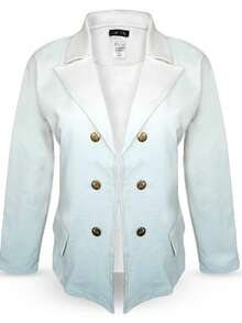 Formal Button-Down Jacket - White - View 2