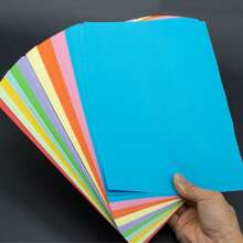 50 Sheets A4 Double-Sided Colored Paper - Multipurpose 10-Vibrant Colors Copy Paper For DIY Crafts, Origami, Art Projects, Party & School Decorations,Color Printing Paper, Cardboard,School Supplies,Back To School