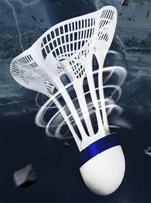 5pcs/10pcs Wind-Resistant Badminton Shuttlecocks, Made Of Nylon Material, Wind-Resistant , Suitable For Outdoor Badminton Practice And Sports