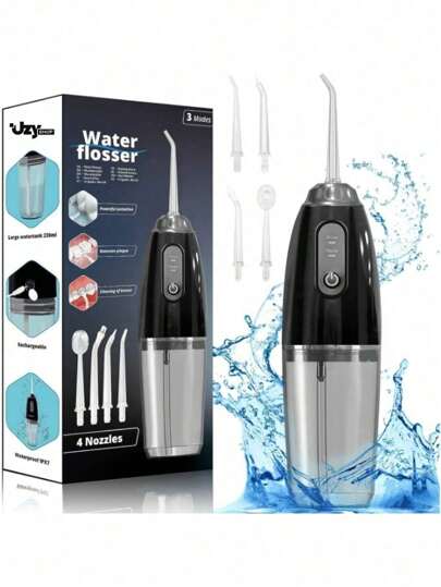 Irrigador Oral Jato de Água Dental  Water Flosser Bucal Recarregável Portátil Sem Fio