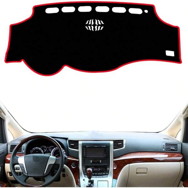 For Alphard For Vellfire 2008 2009 2010 2011-2017 Dashmat Dashboard Cover Mat Pad Sun Visor Dash Board Carpet Car Accessories
