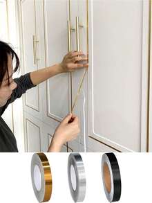 1pc Self-Adhesive Tile Stickers Tape Floor Waterproof Wall Gap Sealing Strip Tile Beauty Seam Sticker Home Decoration, Self Adhesive Tile Sticker Waterproof Gap Sealing Tape Strip For Wall Floor Ceiling Furniture Edge DIY Home Decor Decal - Multicolor - View 2