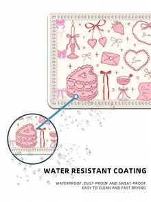 Queen Pink Bow Mouse Pad Kawaii Mouse Pad College Fashion Computer Desk Pad Is Suitable For Laptop Non-Slip Rubber Base Pad Office Accessories Decoration - Multicolor - View 5