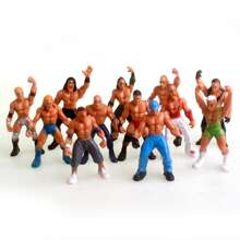 Wrestling Arena Model Playset - Muscular Gladiator Action Figure Toys, Roleplay Playset