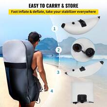 Kayak Stabilizer Inflatable Canoe Outrigger PVC Pontoon Fishing Float Tube Kit - default - View 3