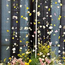20pcs Bohemian Style DIY Spring Floral Hanging Curtain, Door Curtain With Fishing Line - Colorful Artificial Flowers, Suitable For Room, Bedroom, Outdoor Garden Decor, Wedding, Shower And Party Backdrop, Valentine's Day And Spring Party Decor, Wedding Decor | Decorative Hanging Flowers | Colorful Decor, Artificial Flowers For Decoration