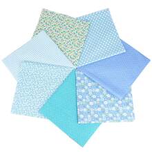 7 Pièces 50 cm x 50 cm Fournitures de Fabrication en Coton DIY Lots de Quartiers Gras de Patchwork Quilting pour Courtepointe Coussin Patchwork Tissu de Coton pour le Patchwork