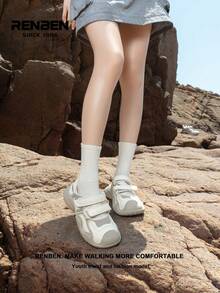 RENBEN زوج من أحذية المرأة المضادة للانزلاق للماء، أحذية كانفاس منخفضة القمة للتنزه/العبور في المياه/السباحة/التجوال، خفيفة الوزن وقابلة للتنفس لارتداء الشاطئ/التخييم/الحفلات في الصيف - بيج - مشاهدة 4