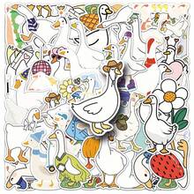50PCS Cartoon Cute Goose Graffiti Sticker DIY Decoration Water Cup Notebook Skateboard Luggage Helmet Self-Adhesive - 50PCS - View 1