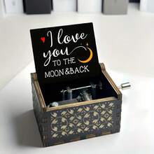 Imagine Music Box-Hand Wooden Music Box Music Box-Unique Gifts For Boyfriend, Girlfriend, Husband, Wife, Halloween, Birthday, Mother's Day, Christmas - Multicolor - View 12