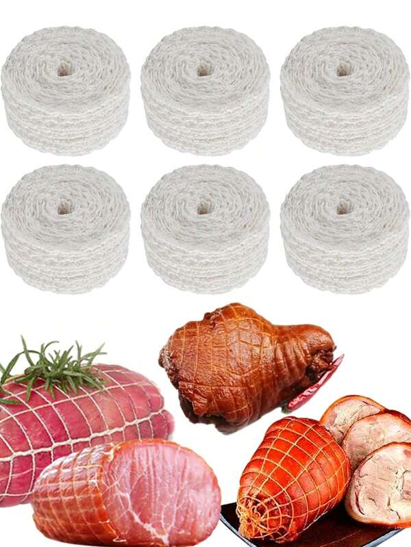 1/2/5m White Mesh Net, Multi-Layer Durable Kitchen Net, For Cooking Meat And Meat Products