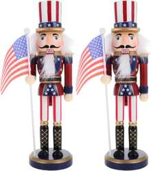 Nutcracker Christmas Decor Nutcracker Figurine Wooden Nutcracker Soldier Black Nutcracker Christmas Wood Ornaments Nutcracker Toy Desktop Ornament Christmas Table Decoration For Christmas Party