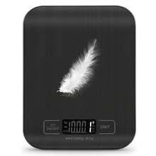 مقياس رقمي للمطبخ والبريد 5كجم/11رطل، من الفولاذ المقاوم للصدأ 304، شاشة LCD، دقة 0.05 أونصة/1جرام، وظيفة التعشير، بطارية مضمنة، محمول، مناسب للخبز والطهي والحمية والكيتو والتحضير الغذائي والأعمال الصغيرة والحرف والسوائل والمتاجر الصغيرة (الحجم المتوسط) - متعدد الألوان - مشاهدة 10