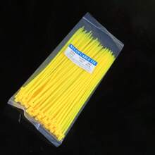 100pcs/Set Multi-Purpose Plastic Zip Ties, Soft & Durable Plant Fixing Straps, Convenient Garden & Lawn Care Cables, Easy To Use Directly Hole And Pull Fastening