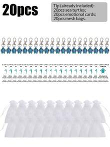 Bộ 12/6/1 - Bộ móc chìa khóa du lịch hình rùa Giáng sinh kèm thiệp chúc phúc, Móc chìa khóa hình rùa dễ thương, Bùa may mắn, Bộ quà tặng móc chìa khóa hình rùa may mắn khi đi du lịch, Bộ quà tặng móc chìa khóa, Bao gồm móc chìa khóa hình rùa, Túi Organza, Nhãn giấy Kraft, Thích hợp làm quà tặng đám cưới, Quà lưu niệm sáng tạo, Quà tặng tiệc Giáng sinh, Tiệc cô dâu, Quà tặng tiệc sinh nhật. Quà tặng cho bạn bè, chị gái, con gái, Quà tặng tốt nghiệp để thể hiện sự động viên và hỗ trợ cho gia đình, bạn bè. - Nhiều màu - Xem 21