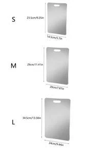 1pc Antibacterial Stainless Steel Cutting Board, Dual-Side Chopping Board For Home Kitchen