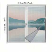 1件装纱窗自粘式纱窗蚊帐夏季防蚊门窗灭蚊器 - 白色 - 查看 3