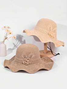 1pc Women/Unisex Plain Polyester Flat Top Brim Jazz Hat, Street Style Y2K Fashion, Elegant & Vibrant For Work, Party, Music Festival, Outdoor Activities, Cowboy Theme Events, Cosplay - Multicolor - View 4