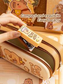 1 Pc Cute Cartoon Mini Stapler Set With 400 Staples Portable Office School Supplies