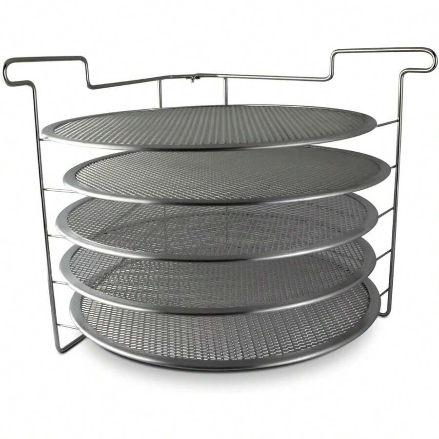 Folding Pizza Rack  Pizza Screens - Compact And Convenient Design For Easy Storage And Baking Multiple Pizzas - 1 - View 1