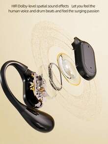 New Senyang On-Ear Sports Headphones Fasion Comfortable Headset Music Deep Bass Hanging Earbuds Video TWS HIFI Dolby ACC Stereo HD Calling Earphones For Android & Cellphone Gaming Couples Earpieces Smart Headphones - 均碼 - 查看 4