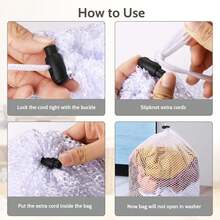 1/3PCS 洗衣网、洗衣机用网状洗衣袋、大号耐用旅行洗衣袋、洗衣机用洗衣袋、带抽绳的洗衣袋，适用于衬衫、内衣、胸罩、袜子等。