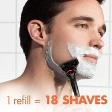 Gillette Men's Shaver Manual Basic 1 Knife Holder 1 Blade Head 5 Layers Of Blade Shaver Manual Birthday Gift For Boyfriend - Black - View 6