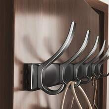 Wall-Mounted Clothes Hanger, Door And Back Clothes Hook, No Need To Drill Holes, Entrance And Foyer Clothes Hook, Strong Load-Bearing Clothes And Hat Hook 1 Piece