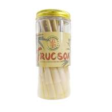 Cones pré-enrolados em lata marrom, naturais, não branqueados, ultrafinos, de queima lenta e com pontas pontiagudas, papel cônico portátil em rolo, perfeitos como presente para namorados, presentes para festas ou para amigos, artigos para atividades ao ar livre, acessórios de papel com ponta de filtro pré-enrolado, fáceis de transportar.