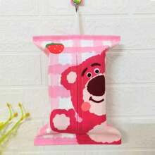 Disney Disney Hanging Tissue Box Cover, Cute Pink Bear Tissue Paper Holder For Living Room Kitchen School Supplies, Back To School
