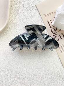 1pc Women's Colorful Half Round Hair Clips, Minimalist Fashionable Mermaid Style Acrylic Material New Multi-Color Half Round Hair Claw Clip, Suitable For Casual Outfits, Daily Commute, Half Updo Hair, Doesn't Damage Hair Fashion Hair Accessories