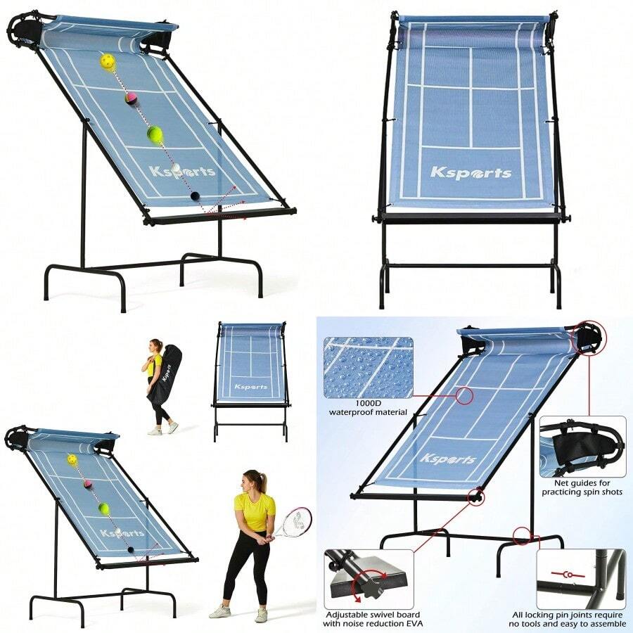 Ksports Racket Sports Indoor Outdoor Tennis Rebounder Net W Carry Bag Open Box - 如圖 - 查看 1