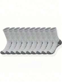 60pcs/50pcs Comfortable Sports Round Neck Tennis Socks For Men, Suitable For Outdoor And Casual Wear, All Season, White Antibacterial Odor-Resistant Moisture-Wicking Athletic Socks, Thick And Comfortable For Daily Wear, Couples Casual Socks, Cute Socks, Girls Socks, Autumn/Winter & Spring/Autumn, Mesh Detail, Guiding Hole Design, Moisture Absorption And Perspiration, Soft And Smooth, Suitable For Various Holidays, Sports, Leisure, Business And Daily Wear, Can Be Worn All Year Round, 40pcs/30pcs/24pcs/20pcs/16pcs/12pcs/10pcs/8pcs/6pcs/4pcs/2pcs