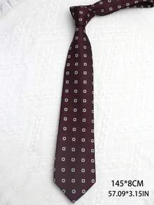 1 条勃艮第条纹手工领带，适合商务、休闲、街头服饰、婚礼、日常使用