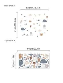 Funlife 波西米亚风格自粘墙贴，适用于男孩房间、卧室床头板背景 - 彩色 - 查看 11