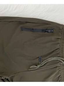 Quick-Drying Pants/Zipper Pocket/Elastic Waist/Sporty/Casual - Dark Green - View 2