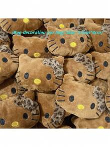 Sanrio Sanrio Hello Kitty Brand Bags, Plush Leopard Print Handbag, Cute Seasonal Leopard Print Handbag, Minimalist Outdoor Tote, Retro Plush Commuter Bag, Women Handbag, Shoulder Bag, Charm, Travel Bag, Books, Travel, Luxury Ladies Handbag (Note Size Selection)