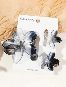 3pcs Elegant Plastic Flower Hair Clips, Spring/Summer Hair Accessories For Women,Hair Claw,Claw Clips,Hair Jaw Clip,Hair Clutch - Multicolor - View 25