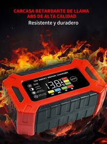 WTECH Cargador Rápido Para Inteligente Batería De Coche 12v 6a