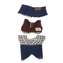 3pcs/Set Bib Pants, Top, And Headband Set, Cute And Fashionable Accessories (Excluding Plush Doll) - Multicolor - View 11