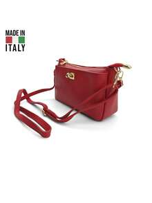 Women's Shoulder Bag. Made In Italy. Made Of Genuine Leather. Travel, Business Trip, Vacation, Work, Commuting, Light Luxury Style. Y2k. Retro, Fashionable, Popular. Lightweight. Versatile. Multiple Colors Available.