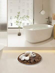 1pc Vintage Floral & Butterfly Bathroom Entrance Mat, Made Of Diatomaceous Earth, Absorbent Quick-Dry, Soft & Comfortable, Easy To Clean, Durable, Reusable, Bathroom Rug, Kitchen Mat, Bathroom Mat, Door Mat, Small Carpet, Carpet, Mat, Home Decor, Area Rug, Outdoor Mat, Bedroom Rug, Washable Carpet - Multicolor - View 8