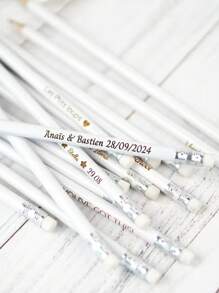 1/5/10/20/50/100 szt. spersonalizowanych grawerowanych ołówków, spersonalizowanych ołówków tekstowych, spersonalizowanych ołówków, upominków ślubnych, spersonalizowanych zmazywalnych ołówków dla dzieci, ołówków do szkicowania z gumką, ołówków wielokrotnego użytku, koloru drewna, białego, vintage, spersonalizowanych, unikatowych, prezentów dla niego, prezentów dla niej, rodziny, przyjaciół, dzieci, studentów, pracowników, klientów, firm/pracy/biura, powrotu do szkoły, artykułów szkolnych, powrotu do szkoły, prezentów do szkoły, do biura, do szkoły, do klasy, prezentów dla nauczycieli, na uniwersytet, dla kolegi, do akademika, dla nauczyciela, dla chłopców i dziewcząt, dla nastolatków, uczniów szkół średnich, uczniów szkół średnich, uczniów szkół średnich, studentów, uniwersytetów Studenci, pierwszoroczniacy, drugoroczniacy, studenci młodszych klas, wielofunkcyjne, ozdobne, wielokrotnego użytku, nowoczesne, kolorowe, urocze, zabytkowe, kreskówkowe, kawaii, niestandardowe, spersonalizowan